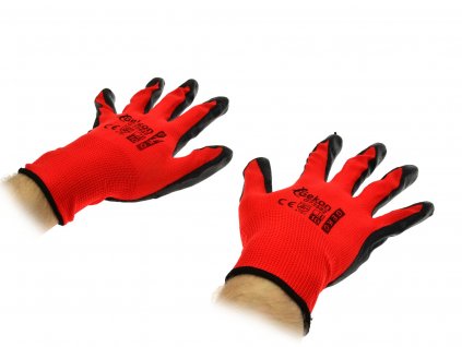 Pracovné rukavice 10" Red Nitril