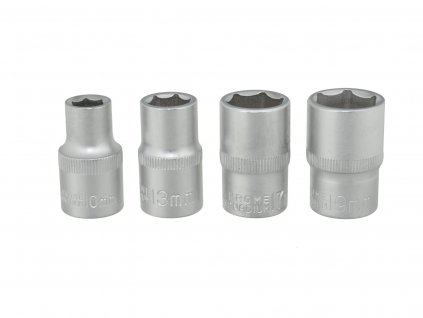 Sada nástrčných kľúčov 1/2" 4ks 10-19mm