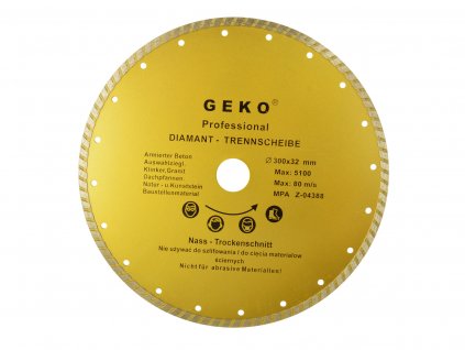 Diamantový kotúč 300x8x32mm turbo GEKO PROFI (10)