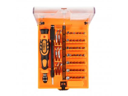 Precízne skrutkovacie nástavce so skľučovadlom 53 ks | NEO TOOLS 06-111