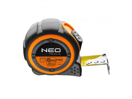 Meter zvinovací oceľový 8 m x 25 mm, magnet | NEO TOOLS 67-188