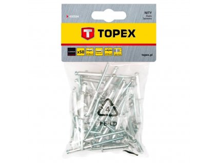 Nit hliníkový trhací 4,8 mm x 14,5 mm, 50ks | TOPEX 43E504