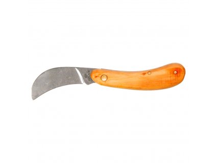 Nôž montérsky so zahnutou čepeľou drevená rúčka | TOPEX 17B639