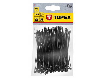 TOPEX 44E970 Sťahovacie pásky 2,5mmx100mm, black, 100pc
TOPEX 44E970 Sťahovacie pásky 2,5mmx100mm, black, 100pc