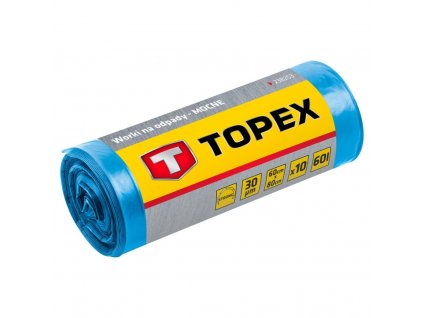 Vrecia na odpad 120 l, modré 10 ks. Extrémne silné, 40 mic | TOPEX 23B258