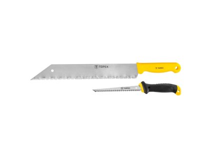 TOPEX 10A725 Wallboard saw and knife for mineral wool, 2 pcs. set
TOPEX 10A725 Wallboard saw and knife for mineral wool, 2 pcs. set