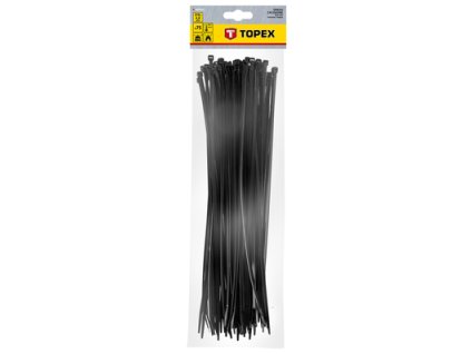 TOPEX 44E982 Sťahovacie pásky 4,8mmx370mm, black, 75pc | TOPEX 44E982