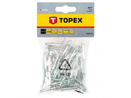Nit hliníkový trhací 4,0 mm x 16 mm, 50ks | TOPEX 43E404