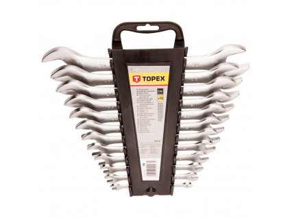 Ploché kľúče obojstranné 6-32 mm, súprava 12 ks | TOPEX 35D657