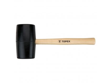Kladivo gumovéO 72 mm, 900 g, drevená rúčka | TOPEX 02A347