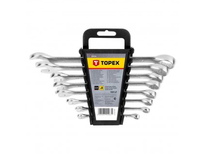 Kľúče očkoploché 6-19 mm, 8 ks | TOPEX 35D756
