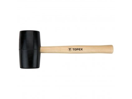 Kladivo gumovéO 63 mm, 680 g, drevená rúčka | TOPEX 02A345