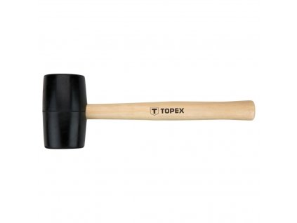 Kladivo gumovéO 50 mm, 340 g, drevená rúčka | TOPEX 02A343