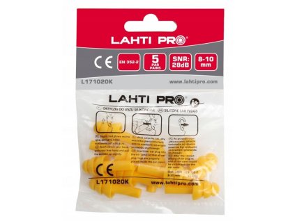 5 párov silikónových zátkov do uší Lahti Pro