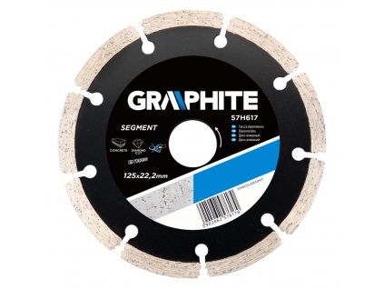Diamantový kotúč, 125 22.2 mm, segmentový | GRAPHITE 57H617