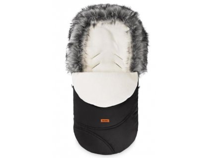 Fusak do kočíka ESKIMO BLACK/POLAR 100x46