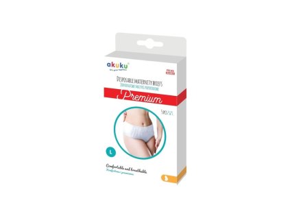 222584 akuku jednorazove poporodne nohavicky premium 5ks vel l