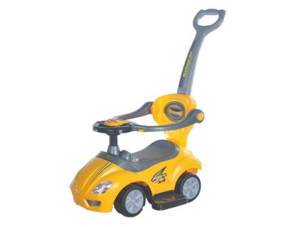 12181 baby mix detske odrazadlo so zvukom a vodiacou tycou racer zlte