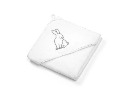 222008 baby ono osuska s kapucnou velour 100x100 biela