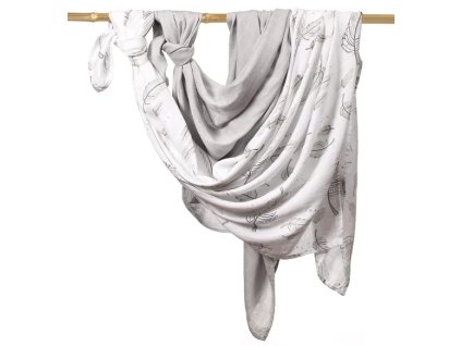 221291 baby ono plienky muselinove bamboo 120x120cm feathers 2ks