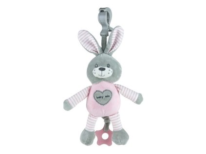 221525 edukacna hrajuca plysova hracka s klipom baby mix zajac ruzovy