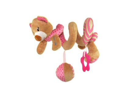 221489 hracka na postielku spirala baby mix medvedik ruzovy