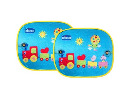 12073 chicco slnecne clony do auta pre deti 2ks vlacik modra