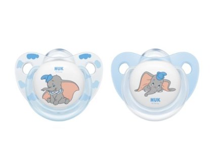 260981 nuk cumlik silikonovy 2ks disney dumbo 6 18m