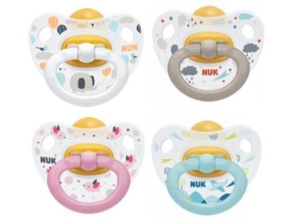 223841 nuk latexovy dudlik happy kids 6 18 m transparentni biela