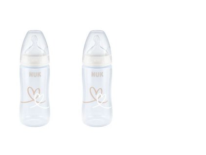 223388 nuk set 300 ml 300 ml flasa s indikatorom teploty biela