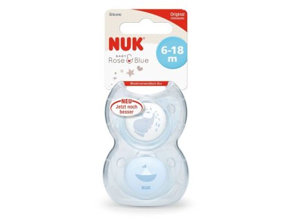 223883 nuk symetricky dudlik baby modry 6 18 2ks