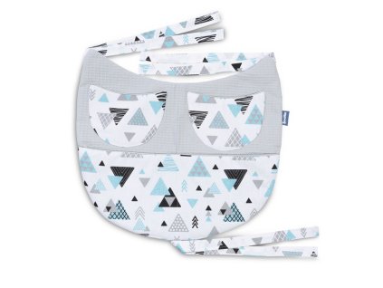 261422 organizer do postielky tyrkysove trojuholniky