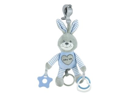 221552 plysova hracka s vibraciou baby mix kralik modry