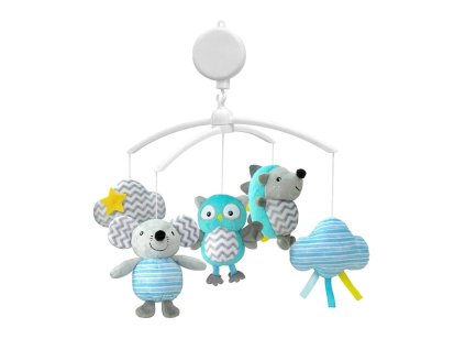 261692 plysovy hudobny kolotoc babymix mala sova jezko myska