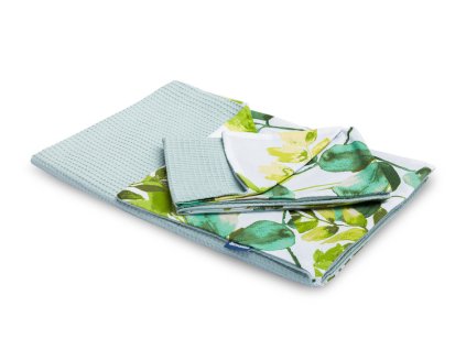 226853 sensillo 2 dielna postelna suprava deka do postielky obliecka na perinu obliecka na vankus 100x135cm 40x60cm eukaliptus