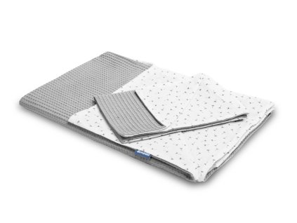 226856 sensillo 2 dielna postelna suprava deka do postielky obliecka na perinu obliecka na vankus 100x135cm 40x60cm seda