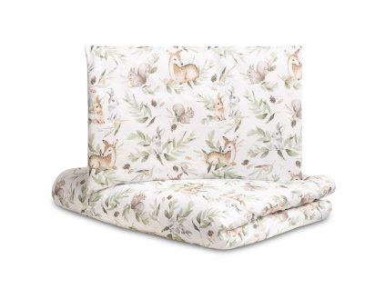13324 sensillo 2 dielne postelne obliecky 135x100cm zvieratka biela