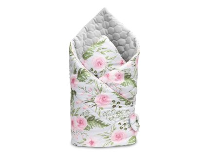 13303 sensillo obojstranna zavinovacka 75x75 kvety biela