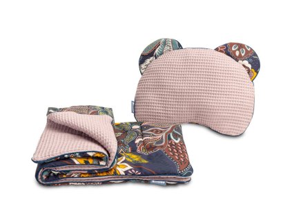 260393 suprava do kocika waffle boho ruzova