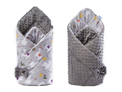 220586 zavinovacka minky lamy seda 80x80