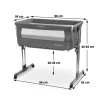 218264 21 detska postielka caretero sleep2gether graphite