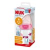 12475 3 nuk dojcenska flasa anti colic s kontrolou teploty 120 ml ruzova