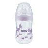 12520 2 nuk dojcenska flasa anti colic s kontrolou teploty 260 ml fialova