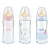 223811 3 nuk first choice plus 240 ml sklenena flasa cumlik 0 6 m