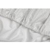 13144 3 sensillo obliecka bavlnena deluxe na detsky matrac 120x60 sive bodky biela
