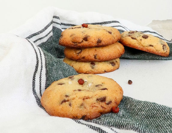 Čokoládové cookies s červeným pepřem