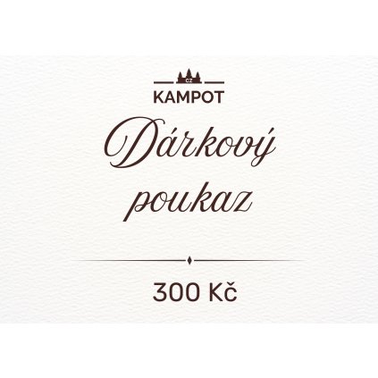 Kampot.cz poukaz 300 Kč