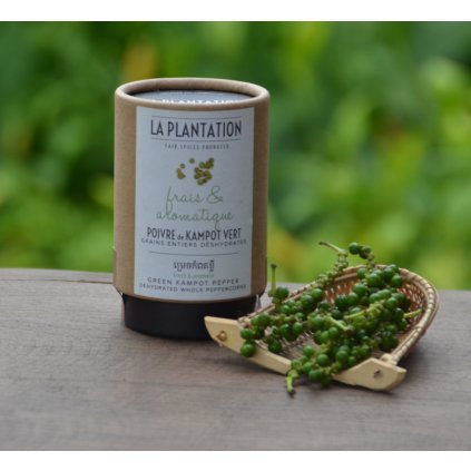 dehydrated green kampot pepper 25g tube