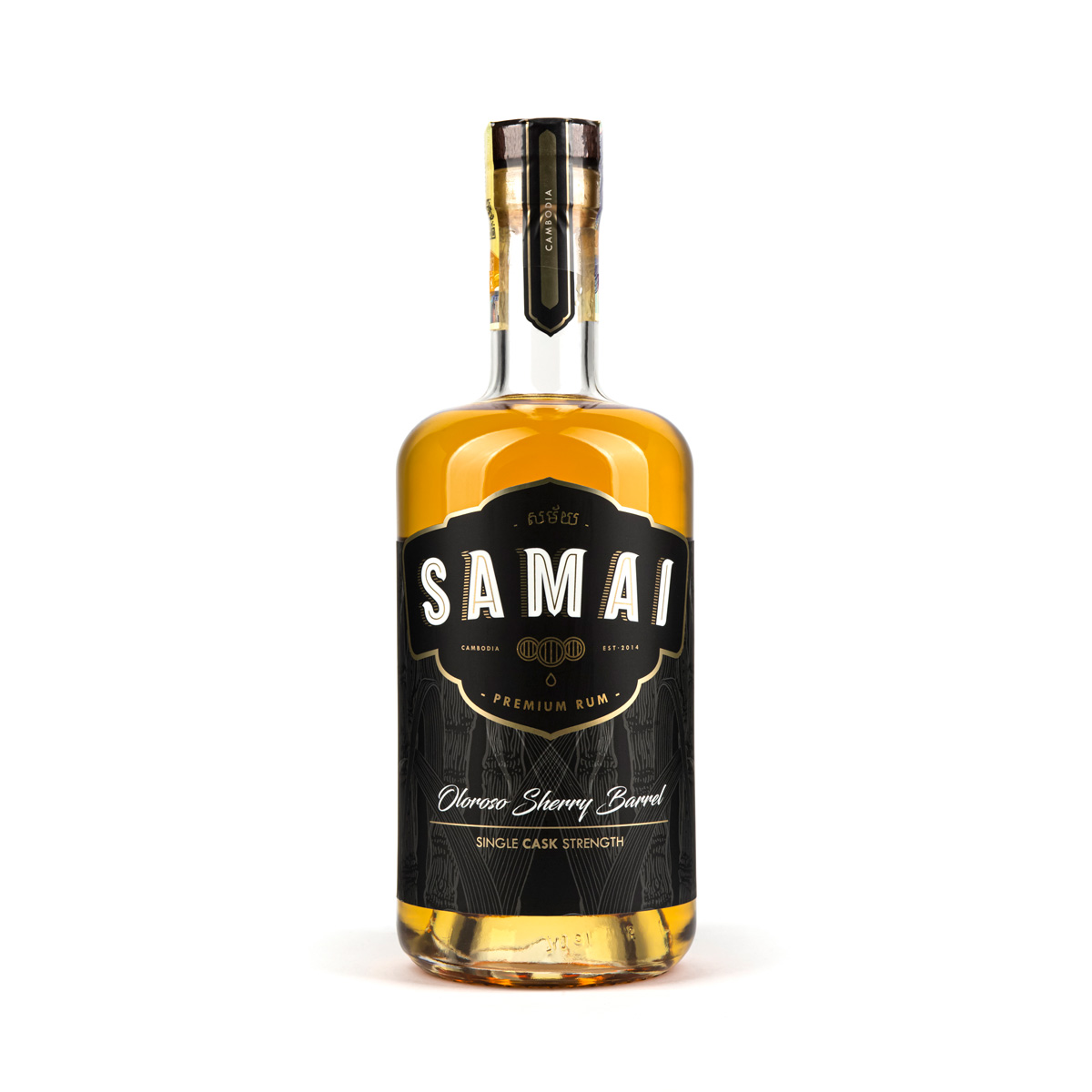SAMAI Oloroso Sherry Single Barrel Rum - prémiový rum z Kambodži 62,9% 0,7L