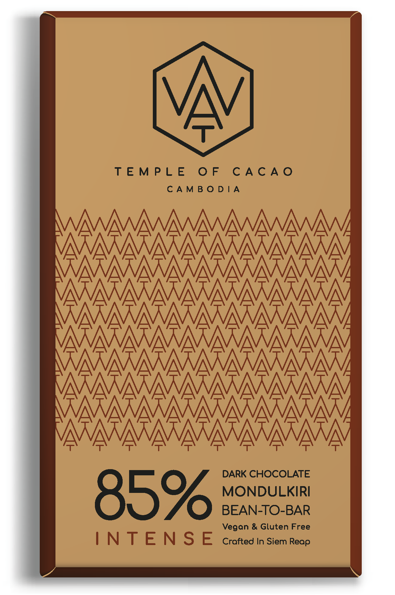 WAT Chocolate čokoláda z Kambodže 85% Intense 70g